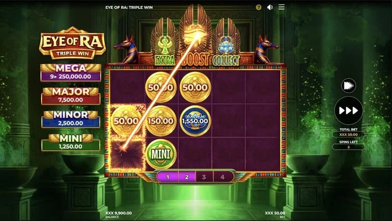 Eye of Ra Triple Win - um grande pagamento em linha após a coleta de baús